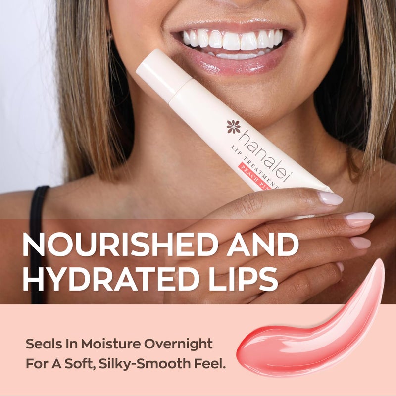 Hanalei Lip Treatment for Dry, Chapped Lips â€“ Intensive Overnight Moisturizer with Kukui Oil, Shea Butter & Grapeseed Oil â€“ Hydrating Balm for Healing Cracks â€“ Peach Pink Tint, 15g â€“ Cruelty-Free - Image 3